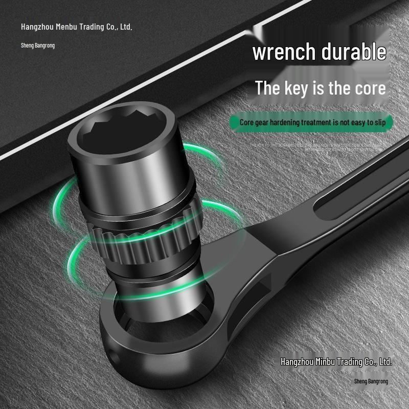 Dual Function Ratchet Wrench Set with Burr Wheel and Torx Socket