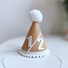 Stendardo Segno Mezzo Compleanno in Carta Kraft Scritta Corsiva Candelabro Ghirlanda 6 Mesi per Decorazioni Festa di Compleanno Baby Shower