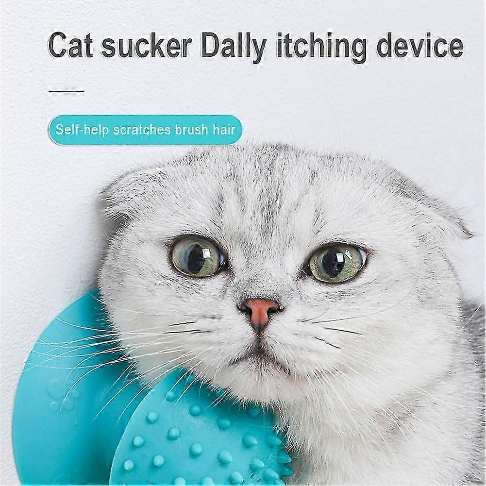 2025 Latest Model With Suction Cup Pet Cat Massager Cats Self Groomer Combs