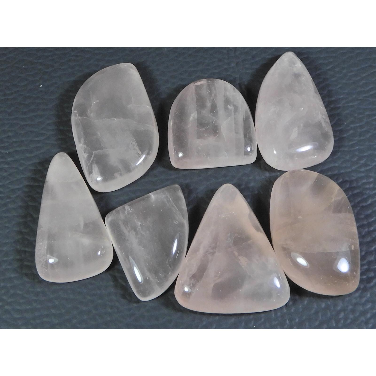 

8 шт. Натуральный детский розовый розовый кварц Необычный кабошон Лот рассыпных драгоценных камней 227 карат. А-757