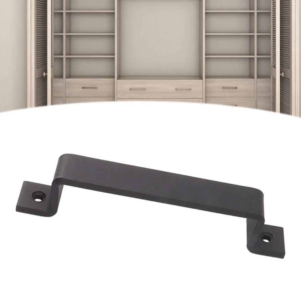 Heavy Sliding Door Pull Black Door Handle Bar Modern Barn Door Pull Handle Cabinet