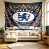 Custom Name Personalized Chelsea Football Club Print Tapestry, Wall Art Decor, Bedroom, Dorm, Apartment, LivingRoom, Party Backdrop, Gift for Birthday