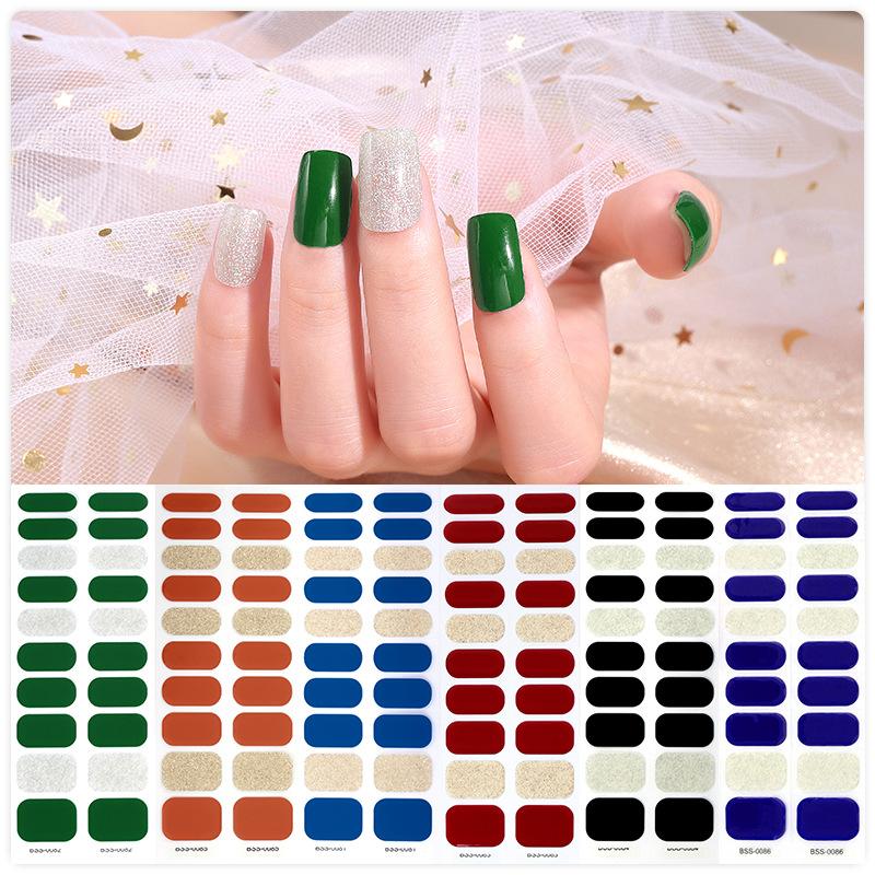 Gel Manicure Stickers Baked Light Phototherapy Nail Stickers Cured Manicure Stickers