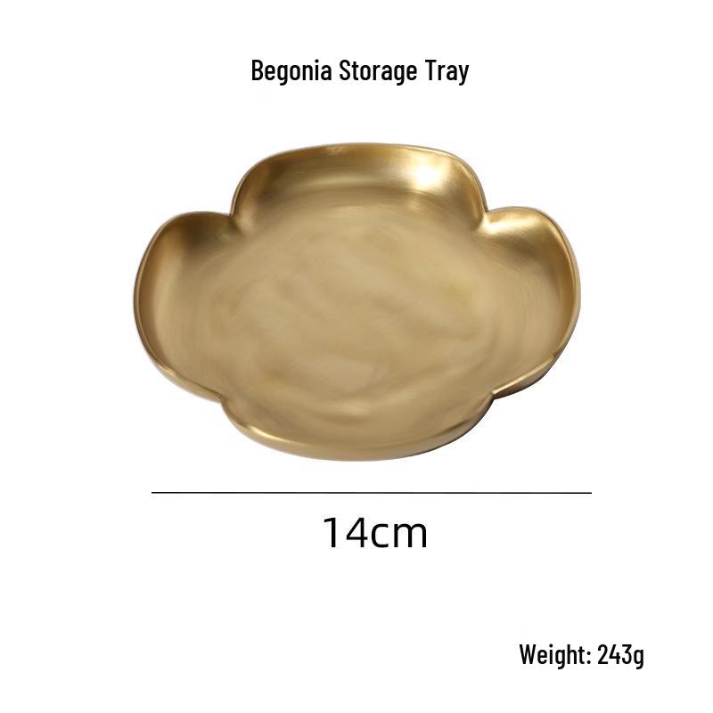 Nordic Brass Geometric Storage Tray: Key, Jewelry, or Fruit Bowl for Home Decor.
