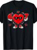 European Sizes 67 Valentine Day Heart Dance Moves Kids T Shirt Unisex Casual Style Crew Neck Slight Stretch Fabric Boys Clothing