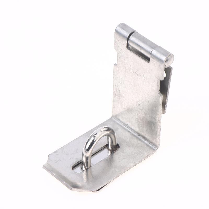 1 Set Stainless Steel Padlock Clasp Gate Hasp Staple Door 90 Degrees Latches Lock Shed Latch Household Burglar-Proof Hardware