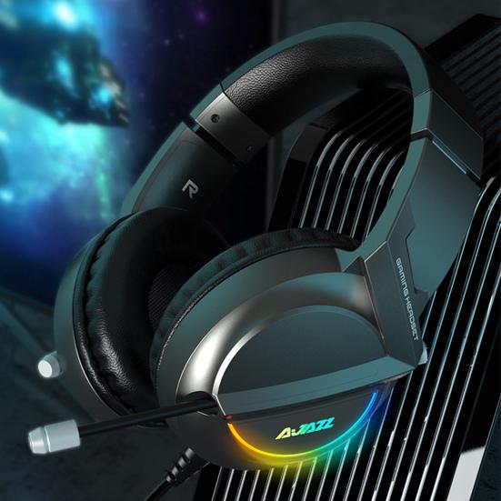 AJAZZ AX365 Wired Headphone Over-ear Noise Reduction Ergonomic USB/3.5mm 7.1 Surround Sound Gaming Headset for Desktop