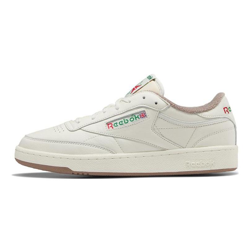 

Кроссовки унисекс Reebok Club C 85 Vintage Chalk Taupe White Glen-Green GZ5161 42
