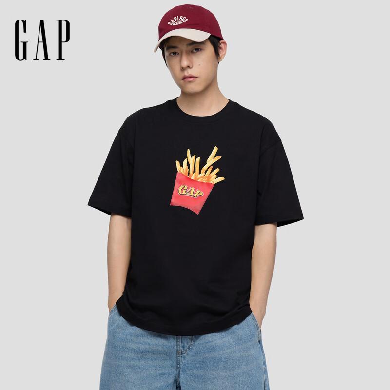 

GAP Unisex Logo Print Loose Short Sleeve T-Shirt 180/100A