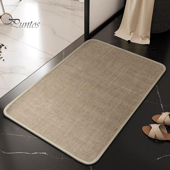 Bathroom Floor Mat Non-Slip Quick Dry Easy To Clean Soft Absorbent Shower Rug Bathrooms Kitchens Laundry Accessories