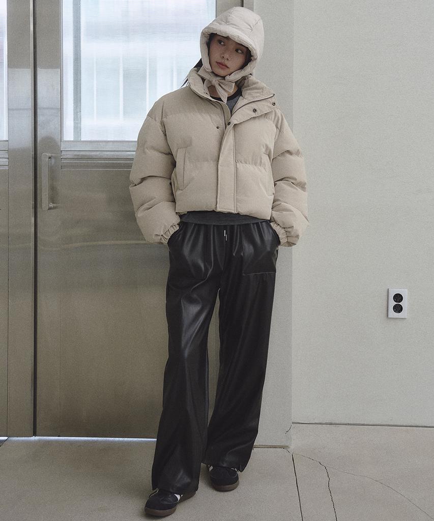 THE GREEN LAB Padded Balaclava [Light Beige]