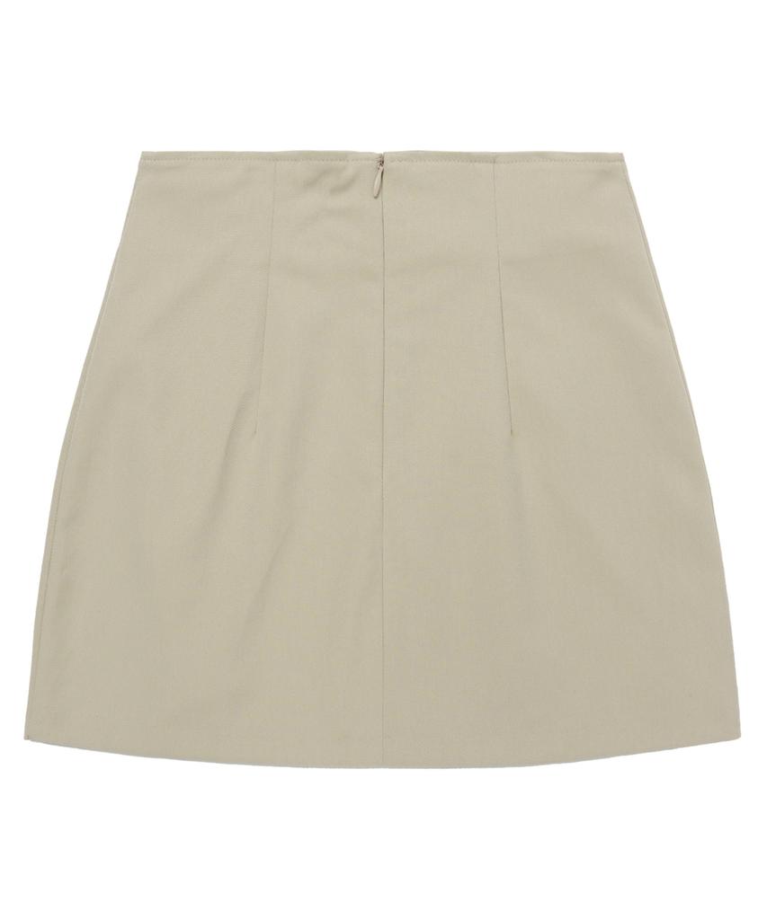 CNVS Pintuck Mini Skirt_Beige