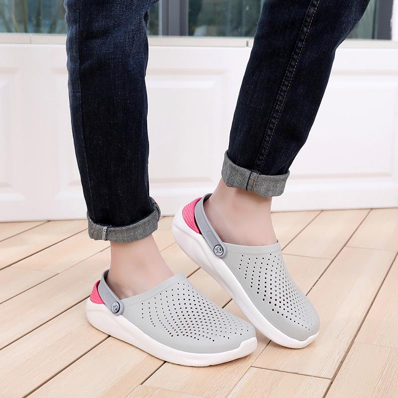 New Arrival Beach Sandals Clogs Summer Casual Shoes Unisex Summer Men Flats Hole Shoes Mans Swimming Slipper Sandalias