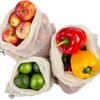 3Pcs/set Reusable Mesh Produce Bags Premium Polyester Washable Mesh Bags for Vegetables Fruits Toys