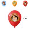 33 Pcs One Piece Birthday Decoration Anime Theme Party Decorations for Teenagers