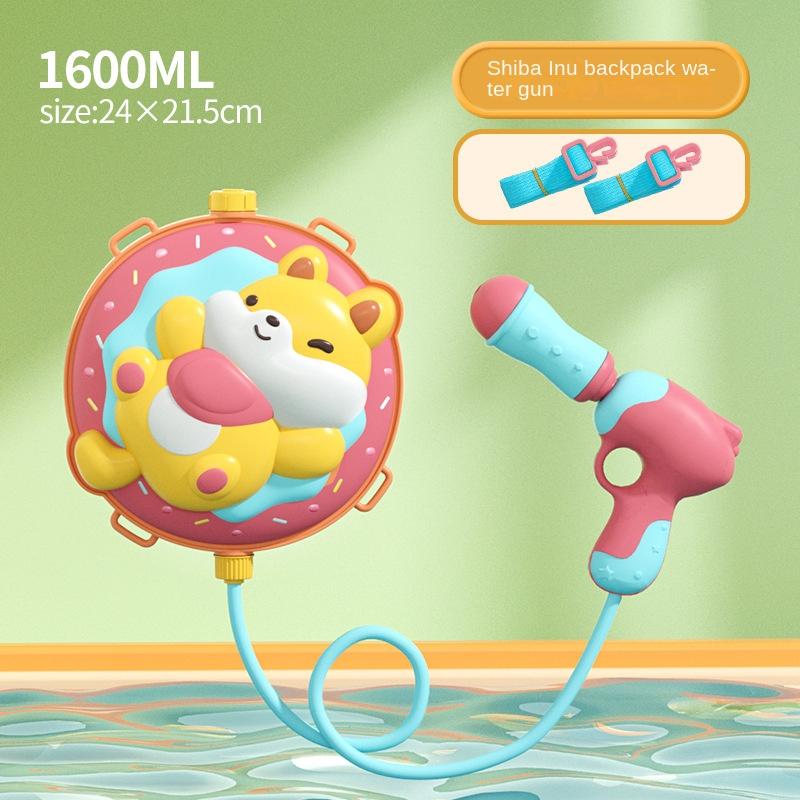 Kinder Wasserspielzeug Rucksacktyp Super Große Kapazität Wasserspritzpistolen Spielzeug Sommer Strand Wasser Niedlich Lustig Jungen und Mädchen Zieh-Wasserspritzpistole