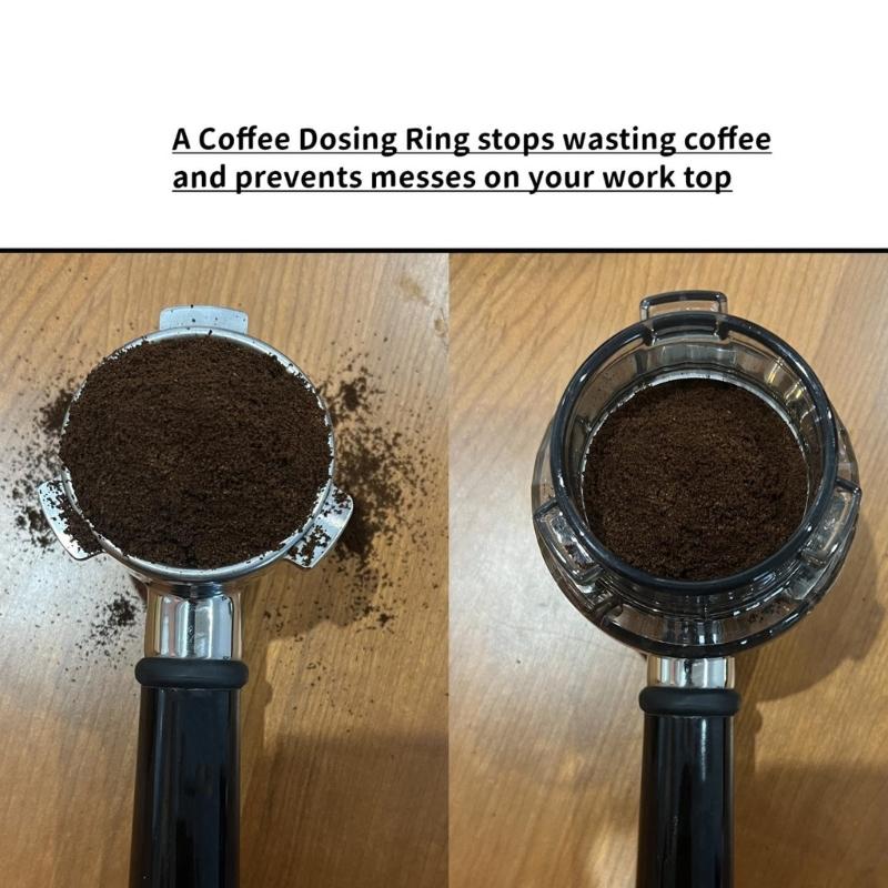 Practical Coffee Dosing Funnel Coffee Powder Rings Coffee Machine Adapter Rings Suitable for Espresso Portafilters
