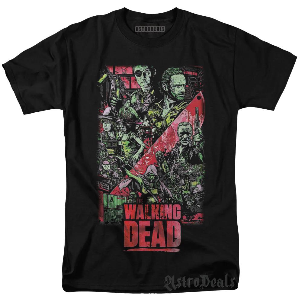 Ходячие мертвецы AMC Футболка Зомби Хоррор промо графический дизайн Футболка Унисекс Футболка XXXL