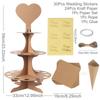 Kraft Paper Wedding Confetti Cone Holder Support Wedding Party Decor Supplies Confetti Cones Stand Box Tray Wedding Paper Cone