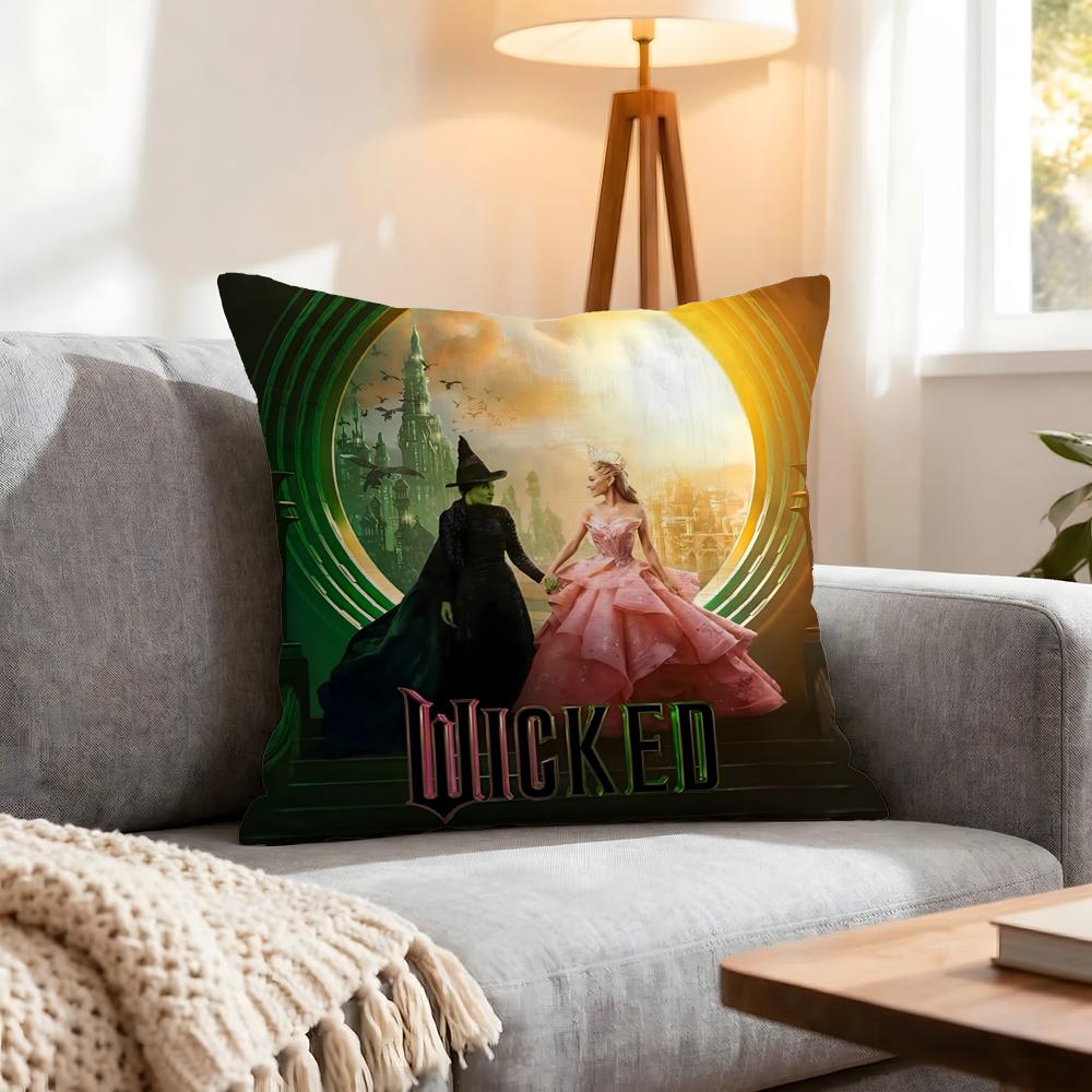 Movie Wicked Part One Cushion Cover Pcs Decorative Covers Soft Cushion Case for Sofa Couch Decor x x Pillowcases