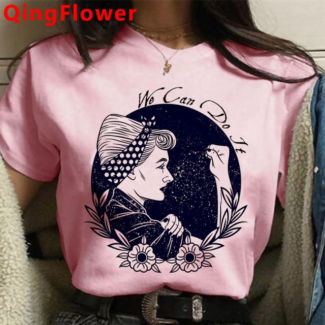Feminist Girl Power Grl Pwr Feminism Summer Top Tshirt Female 2021 Tumblr Casual Tshirt Tumblr