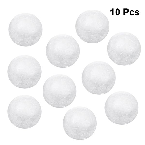 10 Pieces 8cm Ball Shaped Styrofoam Foam Ornaments DIY Craft Party ...