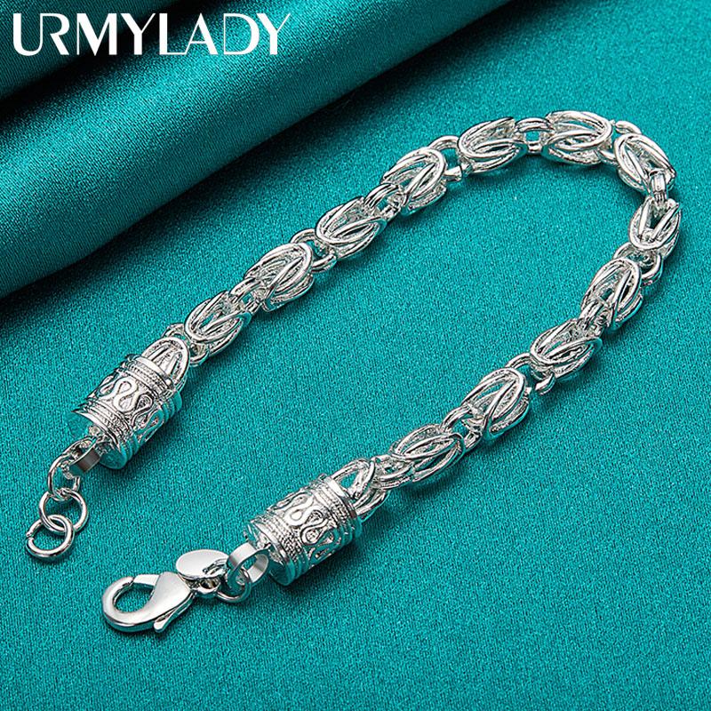 925 Sterling Silver Retro Dragon Bracelet Fashion Jewelry
