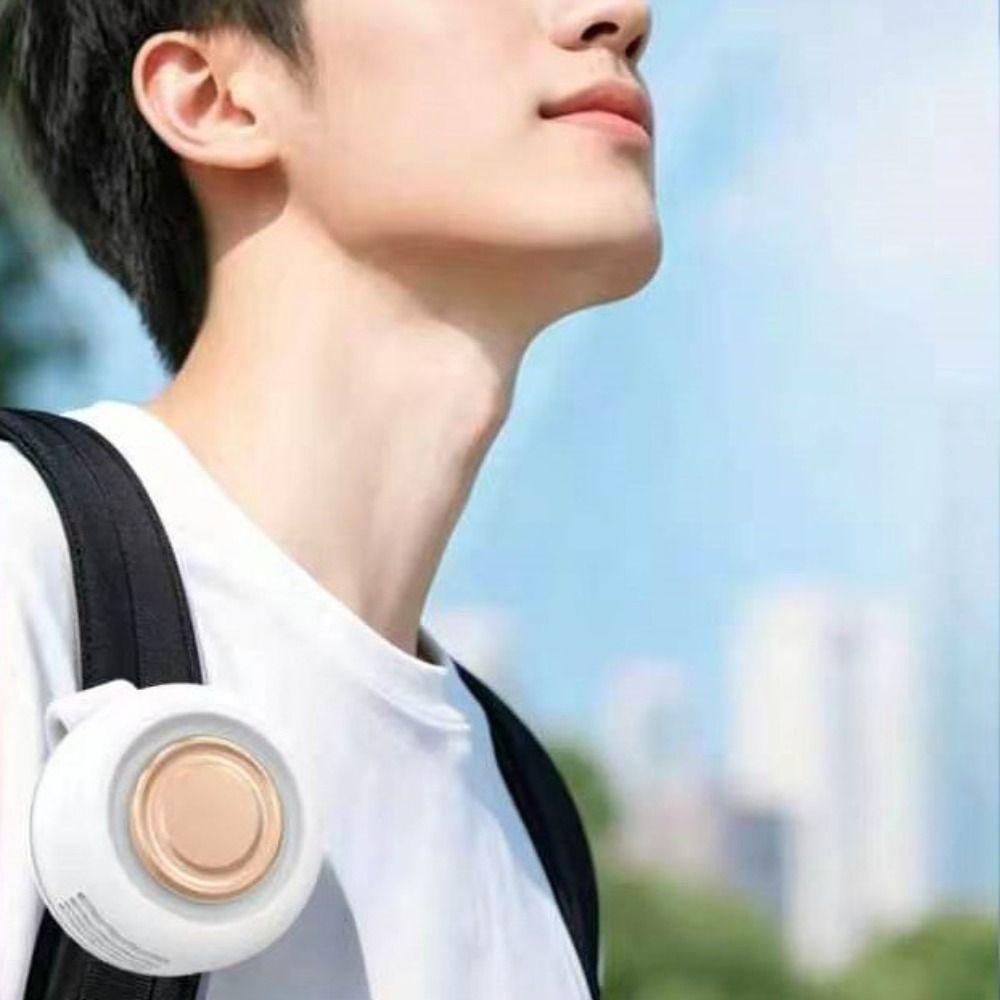 Mute Personal Cooling Clip Fan Bladeless Hanging Waist Fan Compact Clip-On Waist Fan Sports