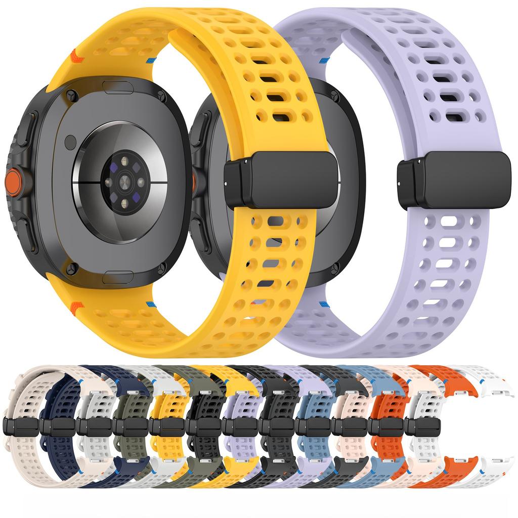 Magnetic Silicone Watch Buckle Strap for Samsung Galaxy Watch 8 Classic 46mm Band for Galaxy Watch 8 44mm 40mm Accessories