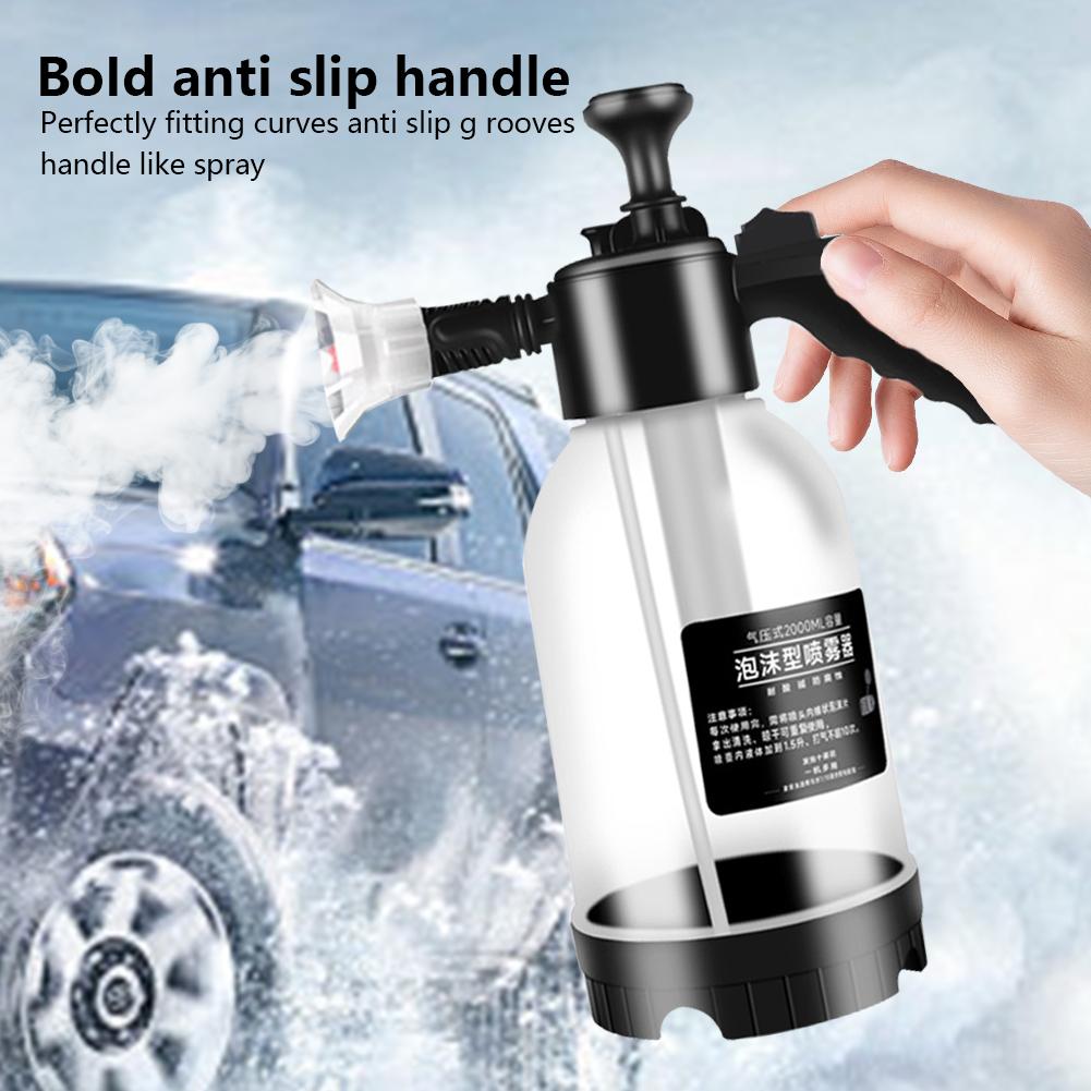 2L Car Wash Foam Sprayer Hand Pressurized Soap Sprayer Car Wash Spray Bottle for Car Cleaning and Garden Use