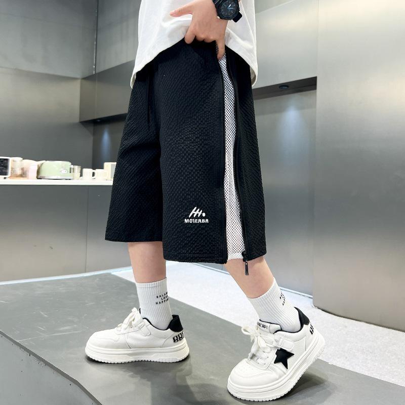 Summer Boys Korean-Style Loose Sports Shorts - Trendy, Cool, Mid-Length 130 cm