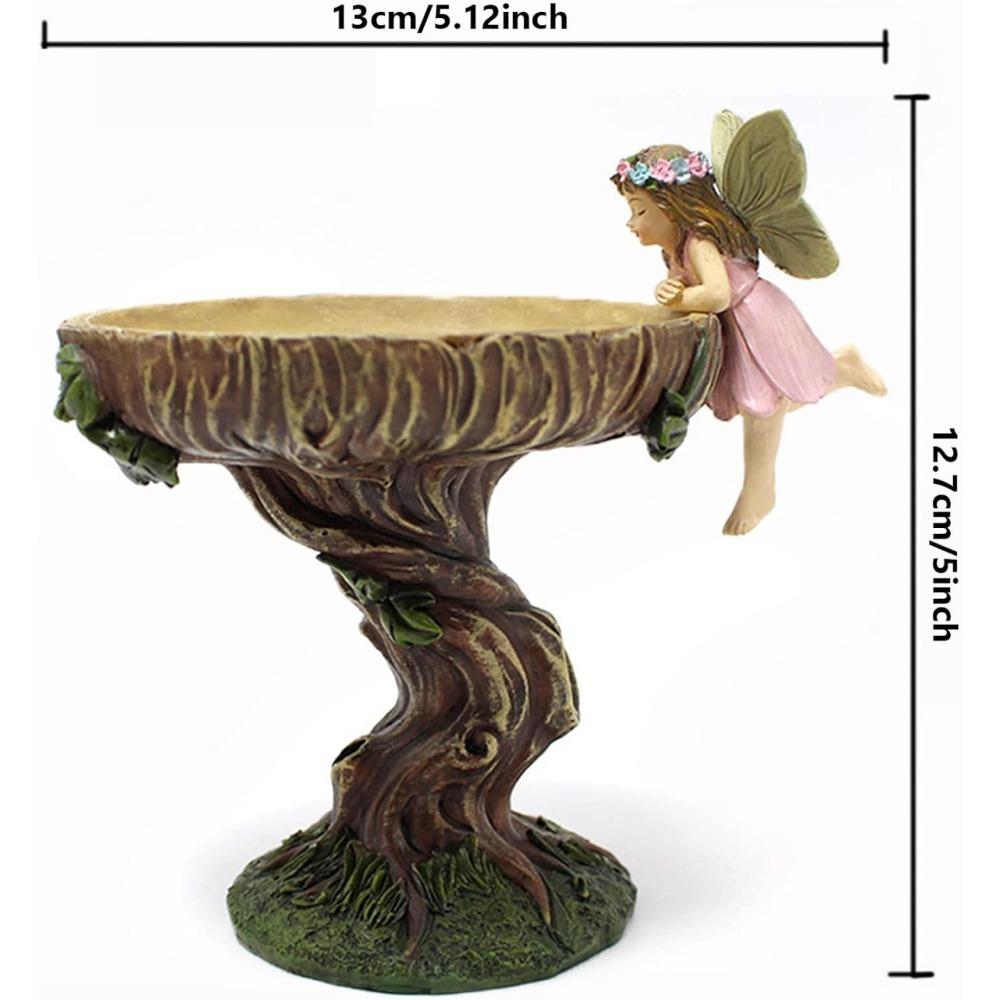 

Bird Feeder,Outdoors Garden Resin Ornament,Sculpture for Bird Lovers, Bird Bath for Garden,Bird Bath Bowl,Angel Fairy Statue