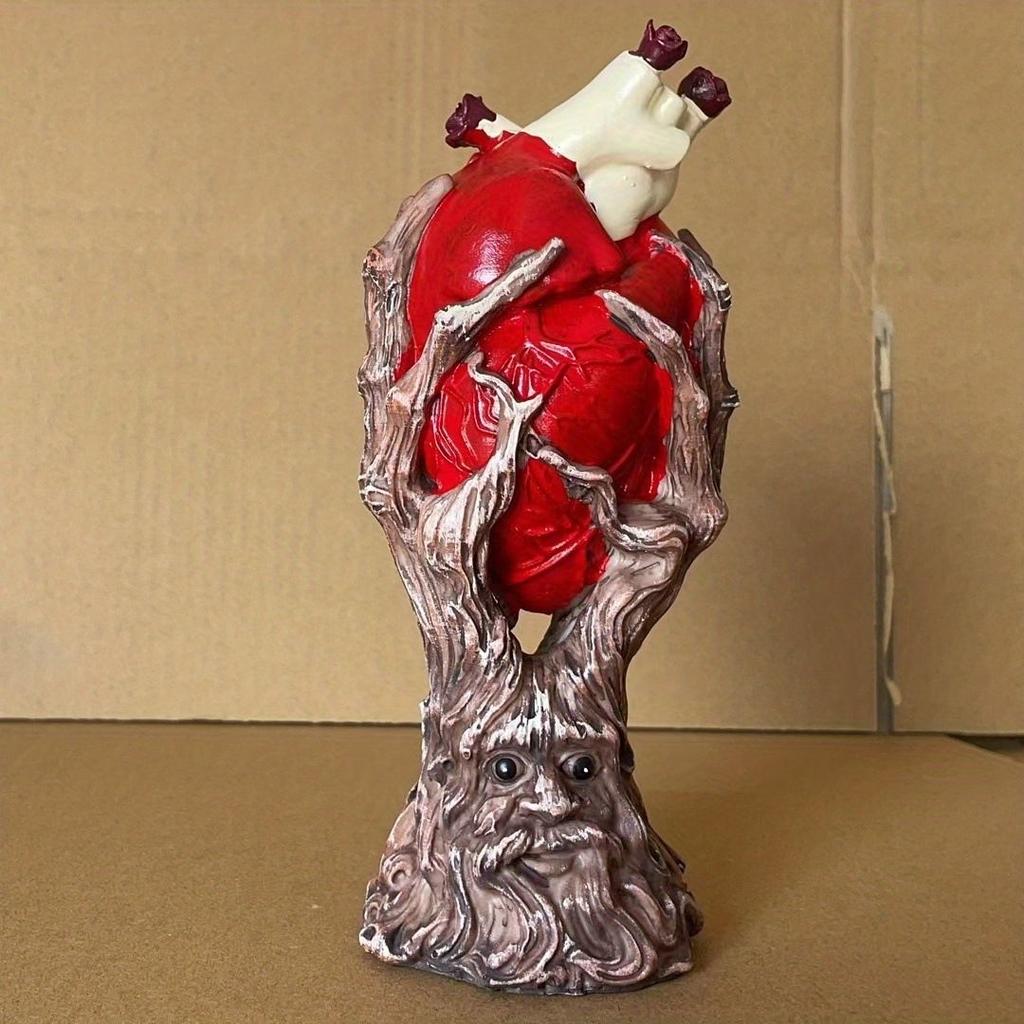 Resin Heart Accessories Art Miniature Aesthetic Luxury Sculptures Creative Modern Figurines Nordic Valentines Day Gift Ornaments Home Decorations