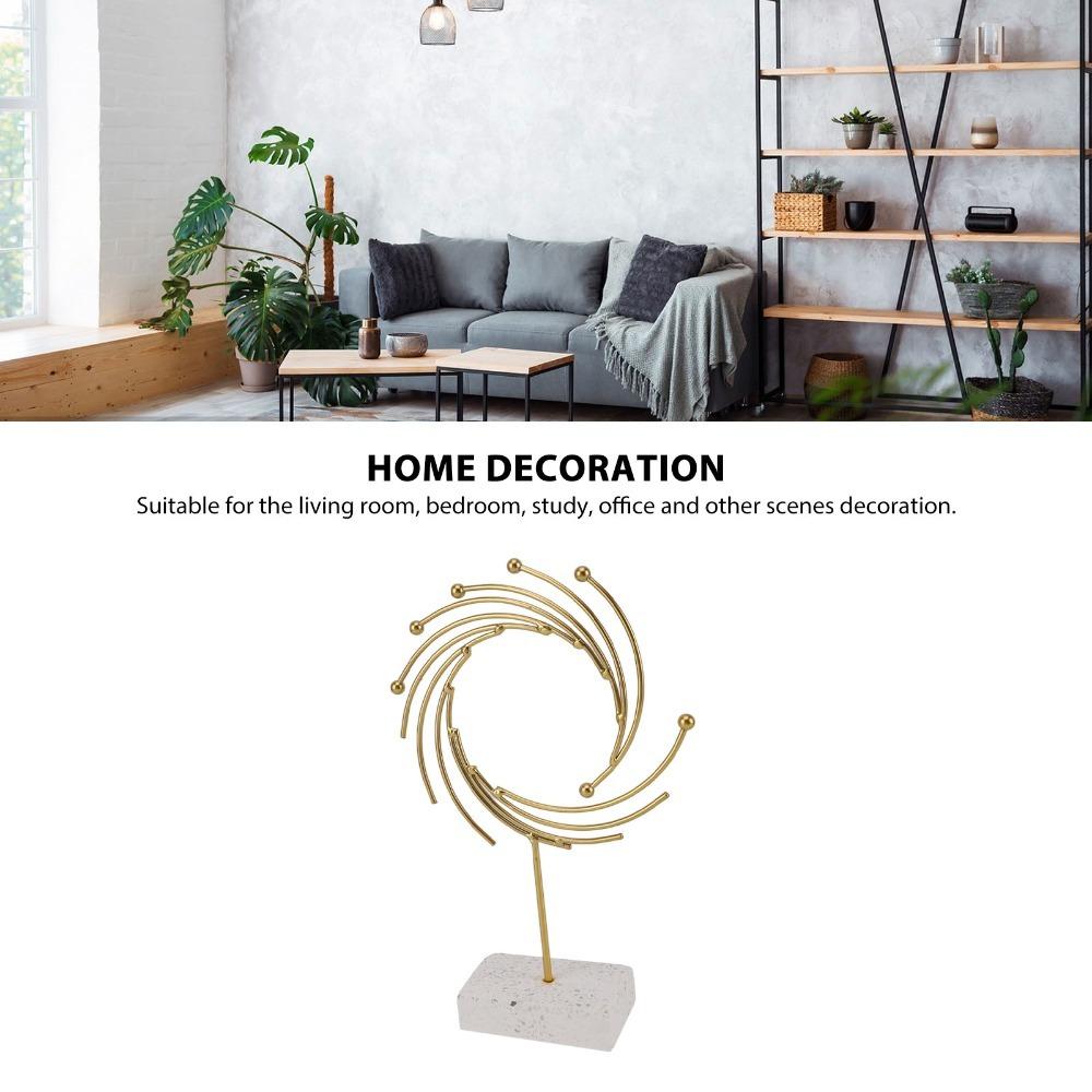 Distinct Surface Texture Metal Tabletop Decorative Statue Office Desktop Ornament