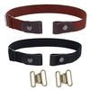 JCF0E Belt Buckle No Elastic Belt Buckle for Ladies Jeans Trousers Dress Stretch Waist Invisible Comfort Belt