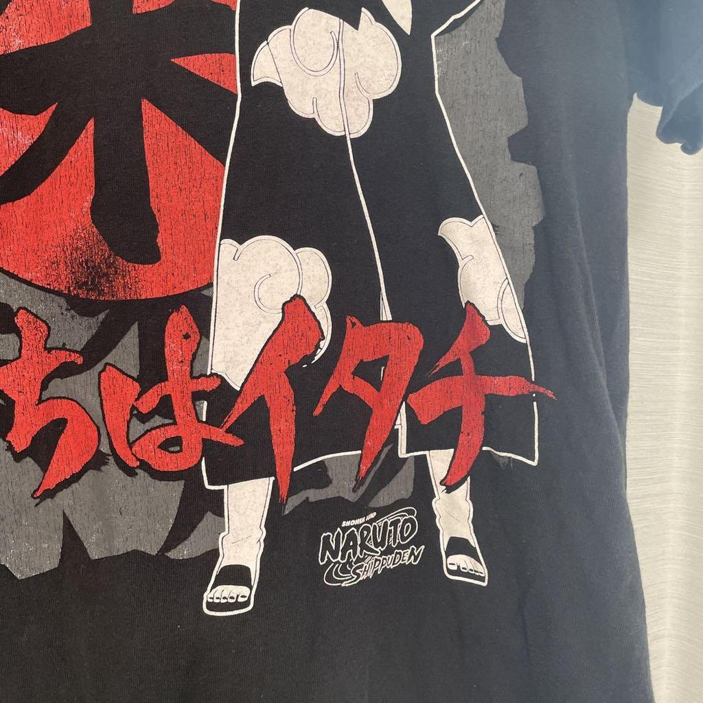 [USED] Final Price: Rare Naruto Anime T-Shirt, Size Small, Black, Uchiha Itachi, Vintage