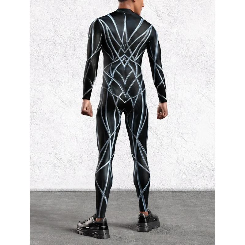 Costume de Scenă cu Imprimare Digitală 3D Adulți Evenimente de Halloween Petrecere Tematică Carnaval Costum Cosplay Joc de Rol Salopetă