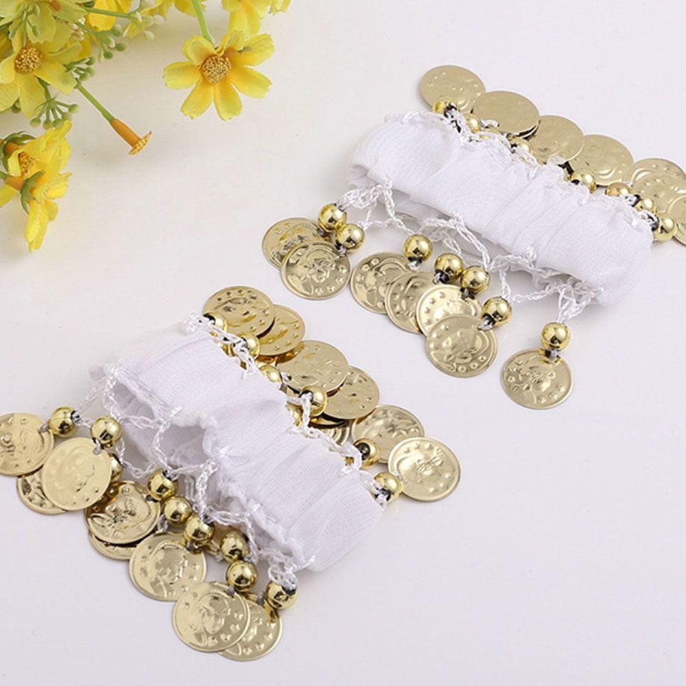 Beaded Belly Dance Cuffs Bracelets Chiffon  Elegant   BFF