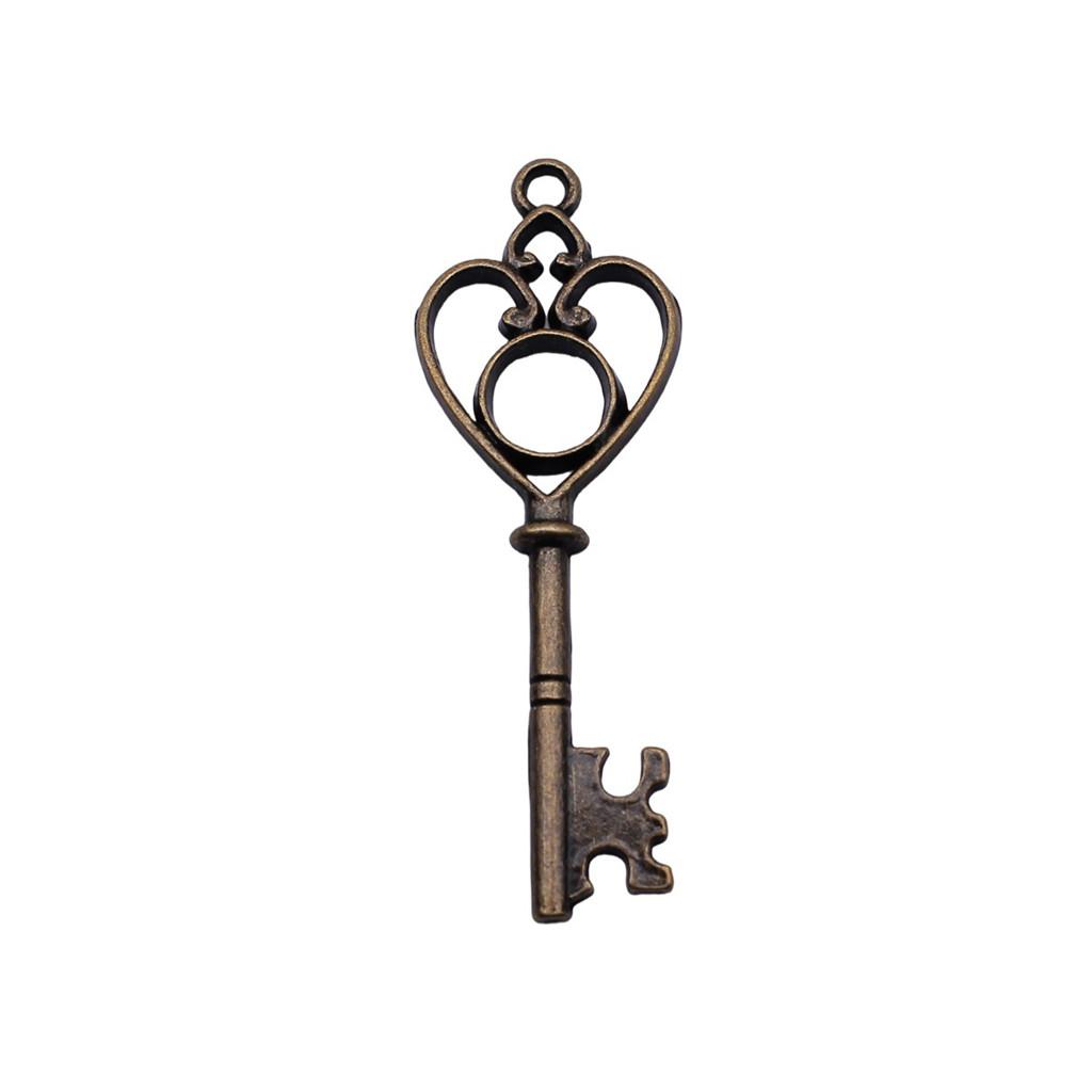 Key Charms Multi Color Alloy Key Tools Pendants For Gothic Themed Jewelry