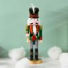 25cm Tall Wooden Nutcracker Figurines, Festive Christmas Home Decor & Holiday Display Ornament
