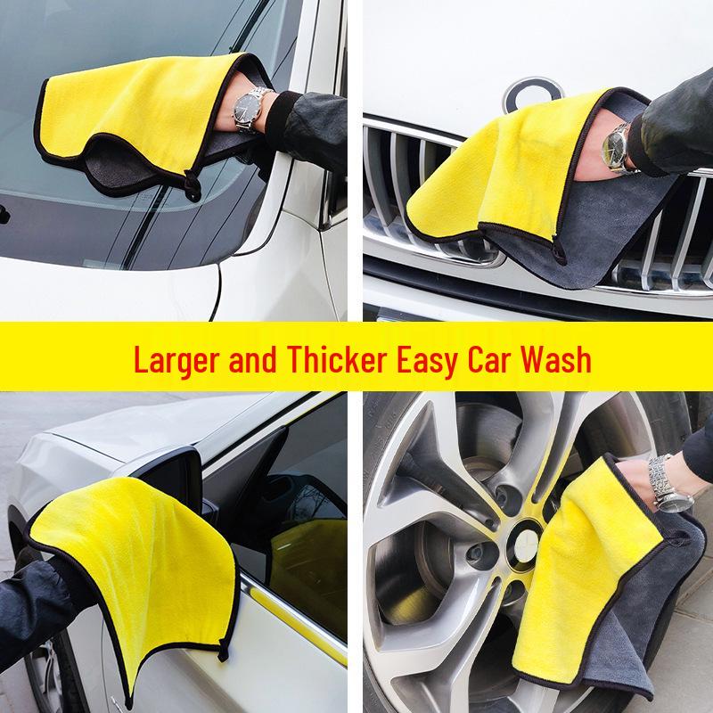 Car Glass Wiping Cloth - Absorbent Towel for Interior & Exterior Wash, Large Size