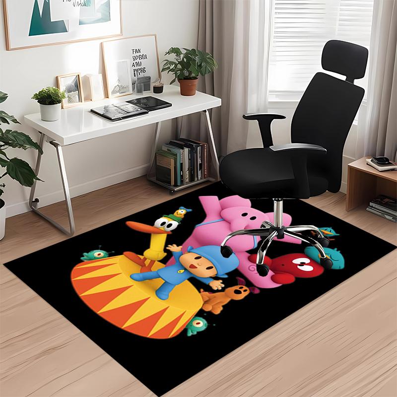 Alfombra Estampada de Pocoyó, para Silla de Oficina Sala de Estar Dormitorio Cocina Decoración Regalos.