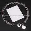 T-Love Heart OT Buckle Necklace & Letter Bracelet Women's Classic Luxury Clavicle Chain