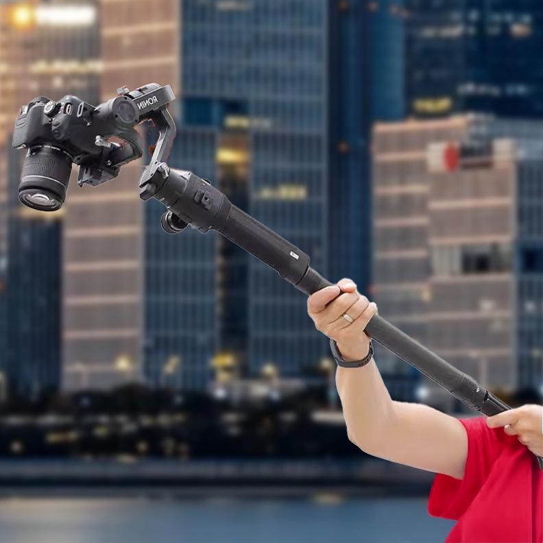 Asta di Estensione Gimbal Universale in Fibra di Carbonio per Ronin S, Zhiyun, Feiyu - Leggera, Portatile Selfie Stick