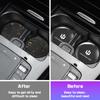 2Pcs Carbon Fiber Leather Car Coaster Water Cup Mat For Leapmotor T03 S01 C11 C01 C10 C16 B10 Non-slip Pad Interior Accessories