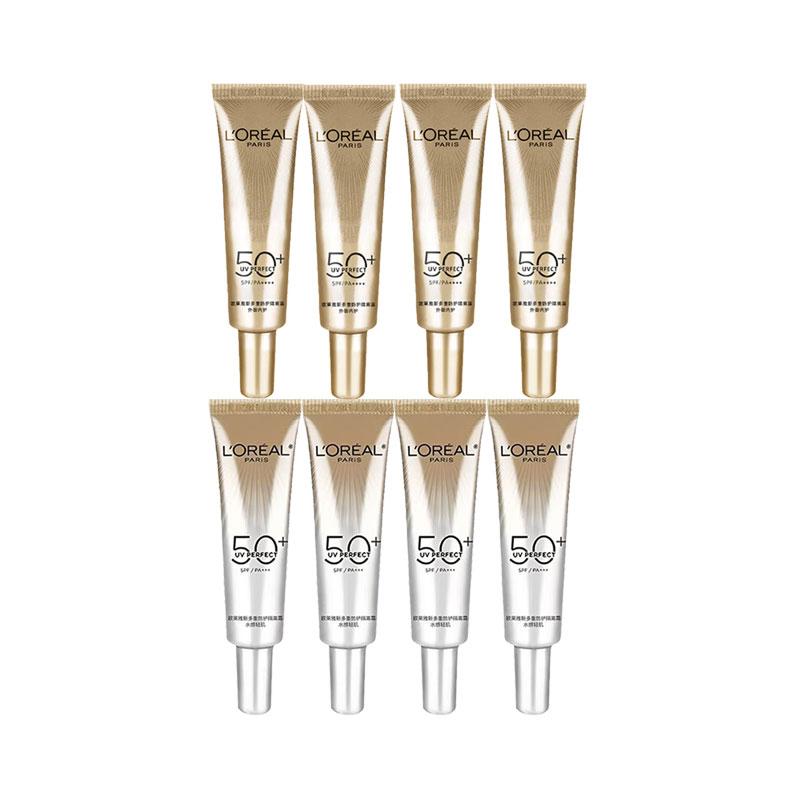 Loreal Paris Sunscreen Sample Brightening Mixed Pack Small Gold Tube Small Silver Tube - Mixed Pack Small Gold Tube 15ml4 Small Silver Tube 15ml4