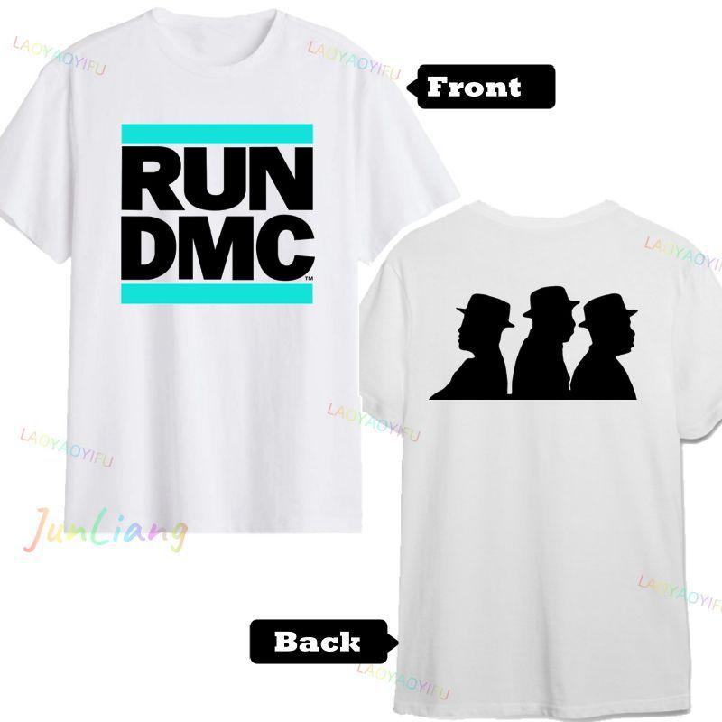 RUN DMC Hip Hop Rock Shirt Fans gift unisex casual Fashion top Harajuku Y2K Street Top