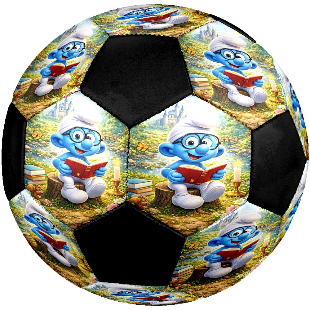 The Smurfs Theme Size 5 Soccer Ball, Suitable for Both Indoor and Outdoor Matches, a Gift Suitable for Everyone.