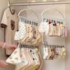 18 Clips Socks Drying Rack Large Capacity Folding Underwear Drying Clips Space Saving Stainless Steel Underwear Socks Holder