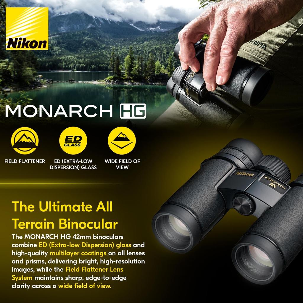 Nikon Monarch HG 10 X 42 Binoculars 16028 Black
